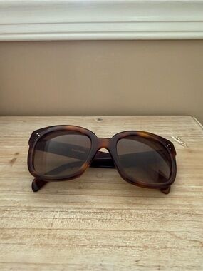 Tortoiseshell Oversized Square Sunglasses - Brown Lenses